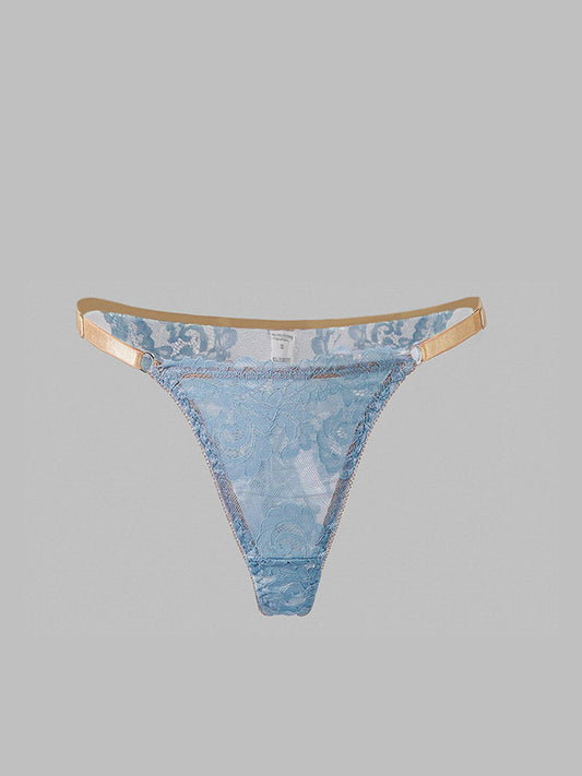 Azure Soft Lace Thong